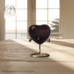 Heart Shaped Urns for Human Ashes - Handcrafted Cremation Urn Heart Metallic - Funeral Urn
