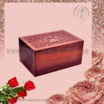 Elegant Wooden Cremation Urn for Ashes