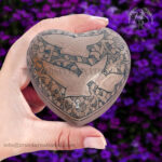 Cremation Mini Heart urn Keepsake Memorial | Small urn for Ashes Funeral Burial