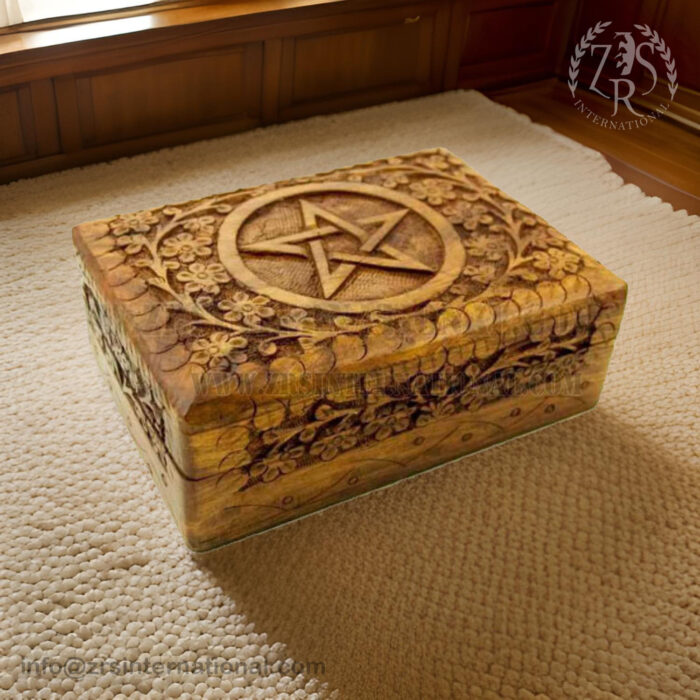 Cremation Urn for Human Ashes, uneral Cremation Urn Hand-Crafted - Burial Urn Box
